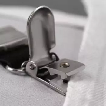 Клипса для фиксации, 25 мм, цвет никель