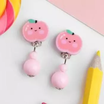 Клипсы "Выбражулька" фруктики, форма МИКС, цвет МИКС