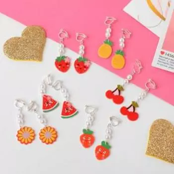 Клипсы "Выбражулька" фруктики, форма МИКС, цветные