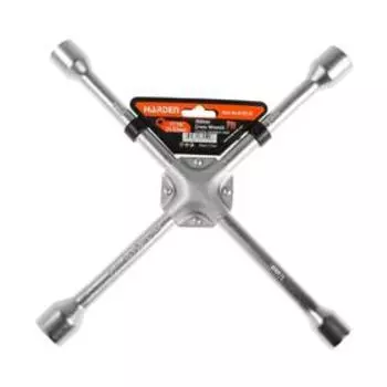 Ключ балонный HARDEN 670218, крестовой, CRV, 1/2', 17/19/21мм, длина 350 мм