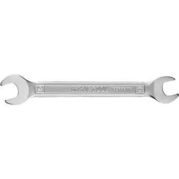 Ключ гаечный рожковый KRAFTOOL 27033-14-15, Cr-v, хромированный, 14 х 15 мм