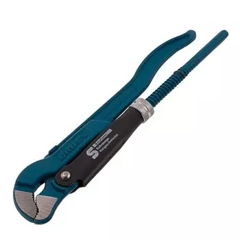 Ключ GROSS, трубный, рычажный, № 0, 0,5", цельнокованый, CrV, тип "S"