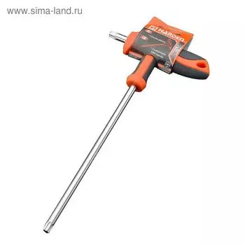 Ключ имбусовый HARDEN 540724, CrV , Т-образная рукоятка, T25, 4.5х100 мм