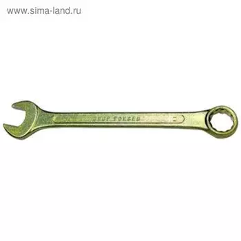 Ключ комбинированный "Сибртех" 14984, 22 мм, желтый цинк