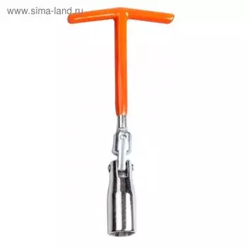 Ключ свечной LAVITA LA 511504, карданный, с резиновой вставкой, 16/21 мм, длина 200 мм