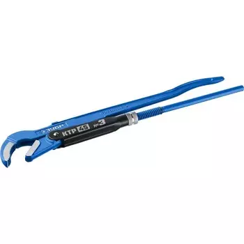 Ключ трубный ЗУБР 27337-3_z02, изогнутые губки КТР-45, №3