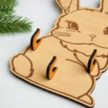 Ключница (3) "Зайка", 11х19 см