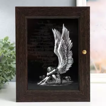 Ключница "Ангел" 17х22 см,венге