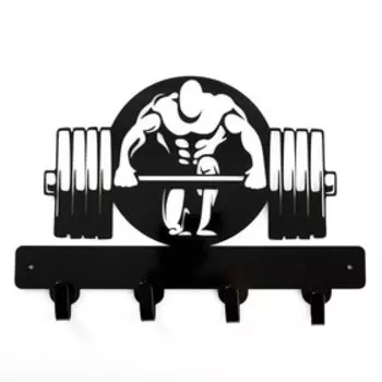 Ключница "Бодибилдинг" 25х15см