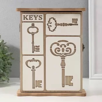 Ключница настенная «Ключи», дерево, 6 крючков, 6.219.525.2 см