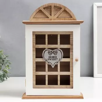 Ключница дерево "Арочное окно" 31,5х20х6,5 см