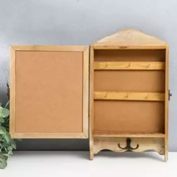 Ключница дерево "Фиалки" 32х18,5х5,5 см