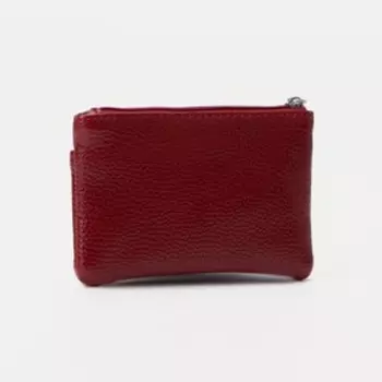 Ключница, длина 11,5 см, 2 отдела на молниях, цвет бордовый