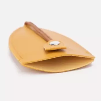 Ключница карманная с кольцом, размер 11.57.50.3 см, жёлтая