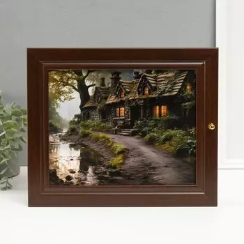 Ключница "Дом в лесу" 26х31 см