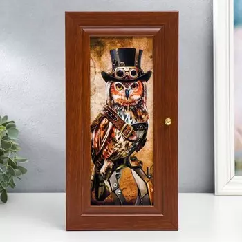 Ключница "Филин" орех 16х31 см