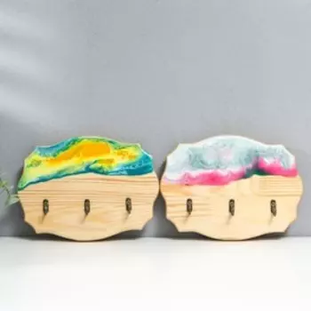 Ключница Эпоксид "Фигурная" 22х16 см МИКС