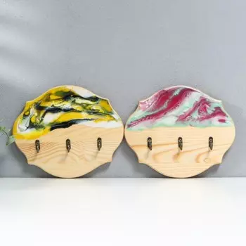 Ключница Эпоксид "Фигурная" 22х18 см МИКС