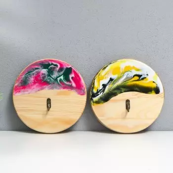 Ключница Эпоксид "Круг" 15 см МИКС