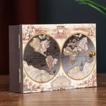 Ключница настенная «Карта», панно декоративное, венге, 1217 см