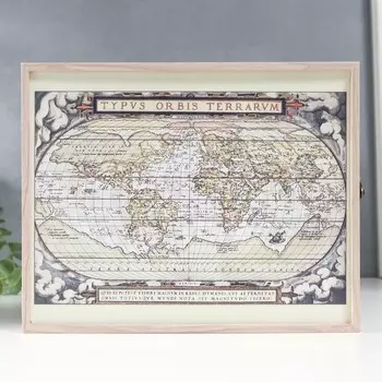 Ключница "Карта мира" 25,8х20,8х5 см МИКС