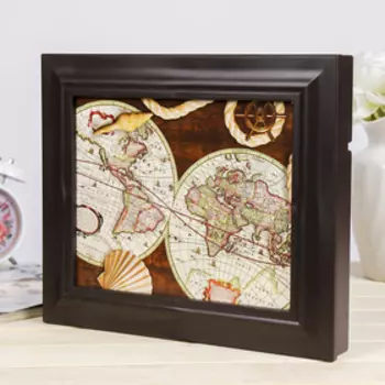 Ключница "Карта" Венге 26х31х4,5 см