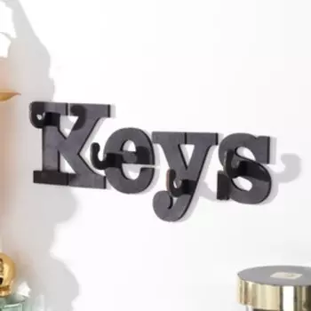 Ключница "Keys" 20х6 см, Набор 4 буквы
