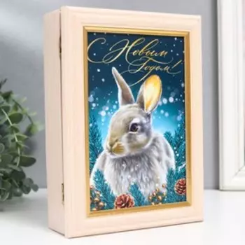 Ключница "Кролик. С Новым годом" 15х21 см