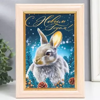 Ключница "Кролик. С Новым годом" 15х21 см