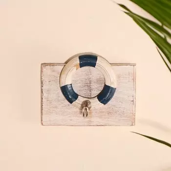 Ключница-крючок дерево "Круг" 5х10х15 см