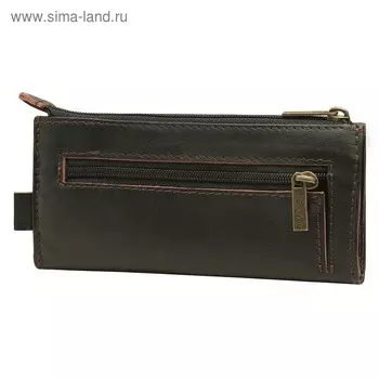 Ключница на молнии, длина 14 см, цвет чёрный