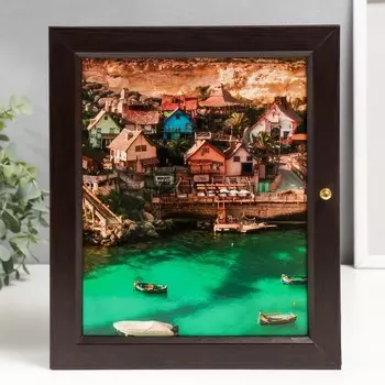 Ключница "Лодки" венге 24х29 см