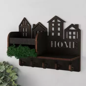 Ключница мох "Дом. Города" 24х18х7,5 см