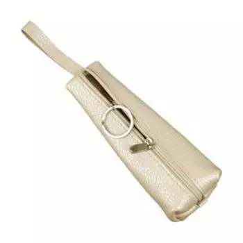 Ключница на молнии, длина 15 см, цвет розовый