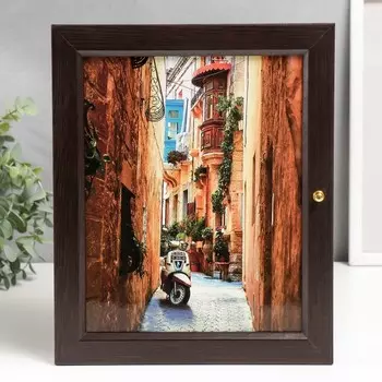 Ключница "Мопед" венге 24х29 см