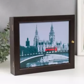 Ключница "Мост Англия" венге 24х29 см см