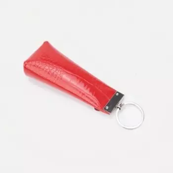 Ключница на молнии, длина 15 см, цвет алый кайман