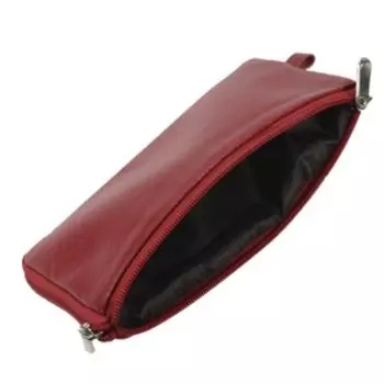 Ключница на молнии, длина 14,5 см, цвет красный