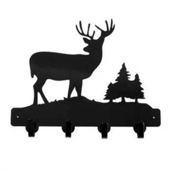 Ключница "Олень в лесу" 25х25см