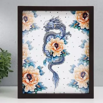 Ключница открытая "Цветочный дракон" 27х22 см