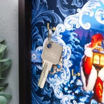 Ключница открытая "Дед Мороз" 27х22х1,5 см