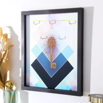 Ключница настенная «Геометрия», крючки декоративные, панно, 2722 см