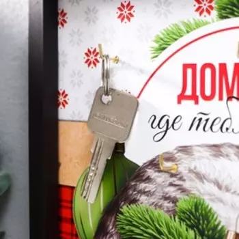 Ключница открытая "Кот. Дом" 27х22х1,5 см