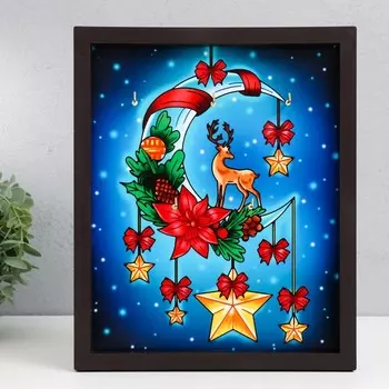 Ключница открытая "Месяц новогодний" 27х22 см