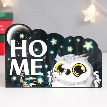 Ключница открытая "Сова" 15х10 см