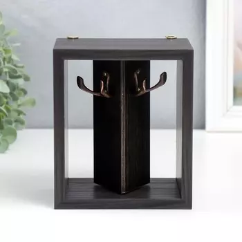 Ключница открытая "Венге-Венге" 15х13х9,5 см