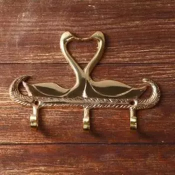 Ключница «Пара лебедей», 19134 см, латунь