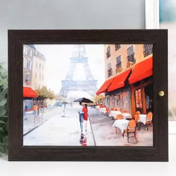 Ключница "Париж" венге 24х29 см