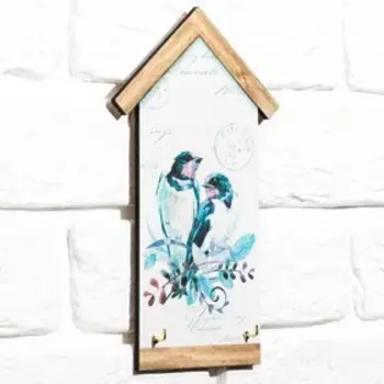 Ключница настенная «Птицы», 12 х 22,2 см.