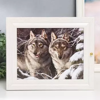 Ключница "Разбойники" молочный дуб 26х31 см